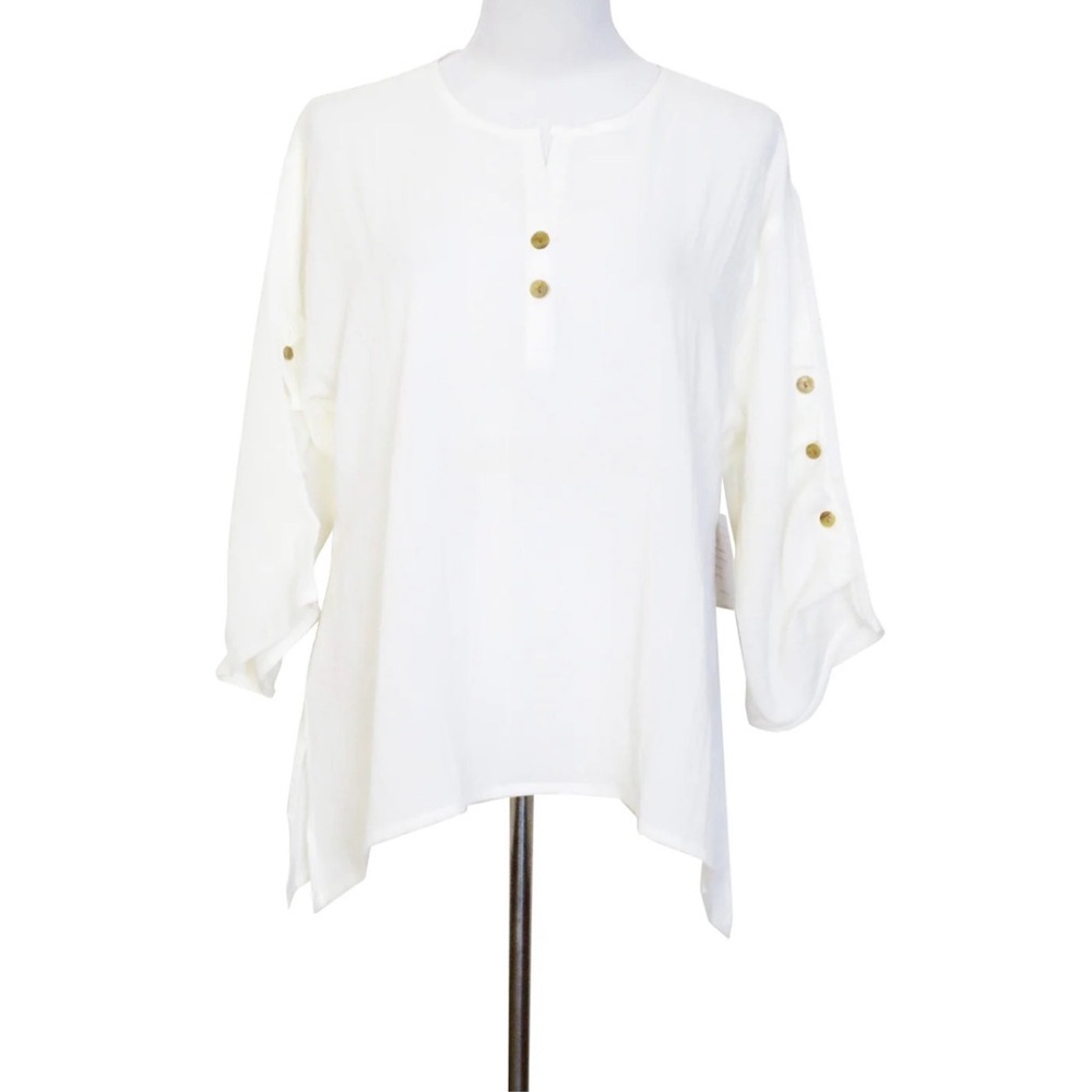 Fridaze Ripple Tide Linen Pullover